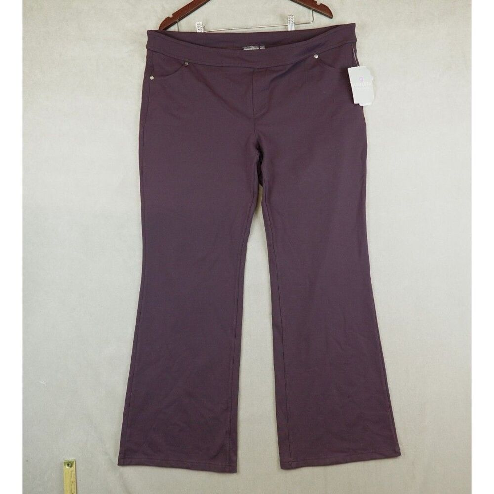 NWT Athleta Bettona Classic Pant Womens Size 1X Plus Wide Leg Yoga Travel Pants